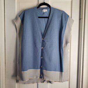 Women's Oversized Lightweight Sweater Vest Dolman Sleeve